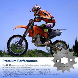 ताओताटो/रोकेटा/कूलस्टर/सनल/लिफान 50-160cc मिनी बाइक/टीवी 428 हॉट सेल - Product Image 6