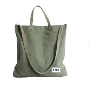 New Arrival Custom Logo One-shoulder Shopping <b>Bags</b> Letter Cotton Canvas Tote <b>Bag</b> for Grocery Crossbody Messenger - Product Image 4