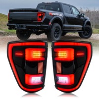 Conjunto de Luces Traseras LED para Ford F150 2021 2022 2023 XL STX |   Luces Traseras de Conversión de Halógenas a LED con Señales de Giro Secuenciales
