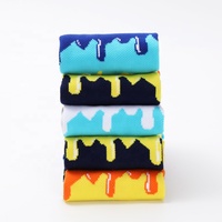 Haute Qualité Élastique Casual Coton Crew Skateboard Heureux Drôle Chaussettes À La Mode Coloré Conception pour Printemps Personnalisable Logo Motif