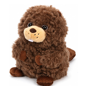 Peluche di castoro riccio ultra morbido e adorabile, giocattolo di peluche morbido e coccoloso, regalo di compleanno e festività <span class=keywords><strong>per</strong></span> bambini e adulti. - Product Image 1