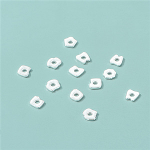 <span class=keywords><strong>925</strong></span> in <span class=keywords><strong>argento</strong></span> Sterling 5*0.8mm forma irregolare foglio distanziatore perlina accessori gioielli da te - Product Image 3