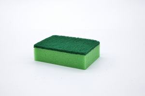 10 Esponjas de Limpieza en Forma de S de Poliéster Amarillo y Rosa para Cocina, Ollas, Sartenes, Uñas y Autos - Product Image 3