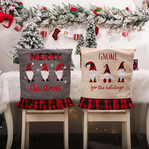 Oferta Especial: Juego de Fundas de Silla Navideñas con Dibujos Animados, Fundas de Tela para Asientos y Respaldos, Adornos para la Cena Familiar de Invierno - Product Image 6