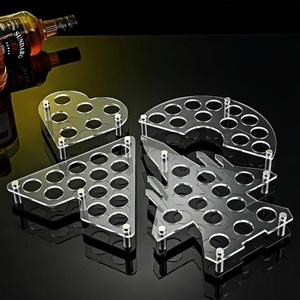 Hình trái tim màu vàng long lanh bắn kính chủ với bạc đôi đầu vít PMMA Hazel <span class=keywords><strong>Atlas</strong></span> bắn kính phục vụ Bộ - Product Image 6