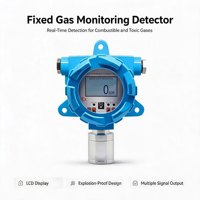 Industrial Explosion-proof Sulfur Dioxide Gas Detector Fixed SO2 Gas Monitor with LCD Display High Accuracy 1 Year Warranty