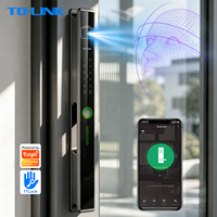 Cerradura Inteligente Totalmente Automática con Reconocimiento Facial 3D, NFC, Huella Dactilar y Contraseña para Puerta Corredera de Aluminio con Rotura Térmica