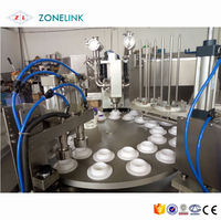 ZONELINK Rotatif Gelato Crème Glacée Gelée Yaourt Jus Tasse Rotative Remplissage Machine De Scellage Machine De Remplissage De Tasse De Crème Glacée
