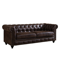 Amerikanisches Wohnzimmer Drei Personen Hotel Tech Stoff Sofa Country Cottage Style Möbel Chesterfield Sofas