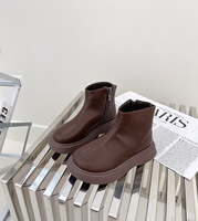 Bottes pour enfants, nouvelles arrivées automne-hiver 2024, bottes minimalistes tendance pour filles, bottes courtes pour garçons