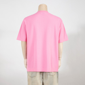 T-shirt unisexe à coupe ample en coton piqué mélangé à du polyester avec logo brodé en relief du fabricant - Product Image 4
