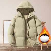 Veste d'hiver chaude et respirante, coupe-vent, personnalisable, avec fermeture éclair, épaisse et élégante, en duvet, pour homme, idéale pour les activités de plein air, résistante au froid