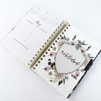 Venta caliente personalizada A5 diario de flores planificador diario con página de impresión colorida