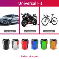 Bouchons de valve de pneu antivol personnalisés avec logo, en alliage d'aluminium, neufs pour voiture et moto, remplacement