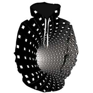 Psychédélique 3D Hoodies À Manches Longues Dizzy Hoodie Personnalité Couple Sweat <span class=keywords><strong>Stranger</strong></span> Things <span class=keywords><strong>Vêtements</strong></span> Pour Hommes - Product Image 3