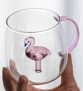 Ly thủy tinh 3D hình thú ngộ nghĩnh kèm ống hút - 400ML, cốc thủ công dễ thương, ý tưởng quà tặng độc đáo, có thể tùy chỉnh - Product Image 3