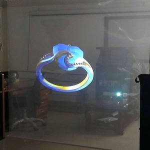 Film Layar Proyeksi Belakang Transparan Hologram Perekat Diri - Product Image 6