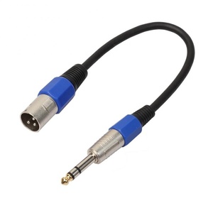 Mejor <span class=keywords><strong>Precio</strong></span> profesional 3Pin XLR macho Jack 1/4 "6,35mm macho estéreo Cable de micrófono - Product Image 1