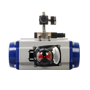 บอลวาล์วหน้าแปลนสแตนเลส CF8M DN80 PN16 พร้อมตัวกระตุ้นลม - Product Image 5