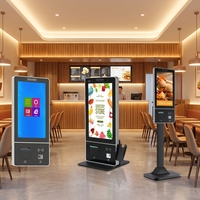Solución de Hardware para Kiosco de Autoservicio con Pantalla Táctil para Restaurante, Terminal de Autoservicio con Android Windows OEM ODM