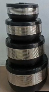 Ensemble de 4 casseroles géantes rayées modernes de 16 L pour la vente en gros aux marchés majeurs d'Afrique et du Moyen-Orient - Product Image 4