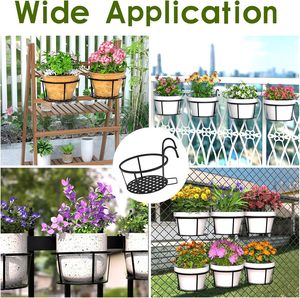 Garde-corps <span class=keywords><strong>suspendu</strong></span> <span class=keywords><strong>jardinière</strong></span> fer Art paniers suspendus <span class=keywords><strong>support</strong></span> de Pot de fleur <span class=keywords><strong>support</strong></span> de plante sur le Rail - Product Image 6
