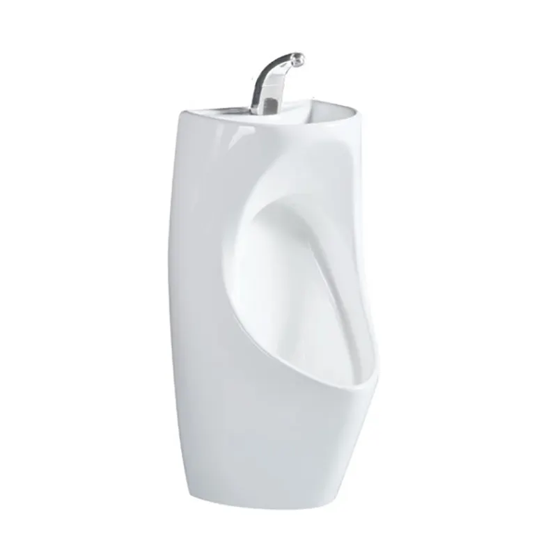 Men's toilet hanging ceramic urinal with wash basin wall mounted household adult urinal intelligent sensing children's urinal
