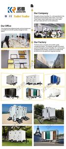 Top Quality Luxury <b>Trailer</b> Portable Outdoor Shower Bathroom Toilet Mobile Vip Toilets - Product Image 3