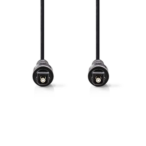 สายสัญญาณเสียงออปติคอล TosLink ชายต่อ TosLink ชาย 1.0 ม. สีดำ - Product Image 2