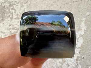 Bagues en corne de buffle faites à la main pour femmes, bijoux en corne naturelle, design artisanal unique, accessoire de mode élégant, cadeau parfait - Product Image 6