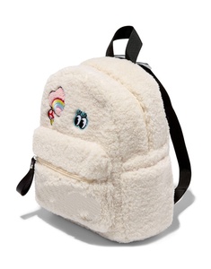 #TRENDING Hot Selling Custom Embroidery Plush School Bag Fashion <b>Backpack</b> Furry Fleece Children <b>Backpack</b> - Product Image 4