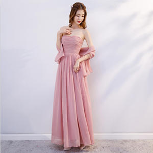 Damigella d'onore lunga primavera sposa matrimonio damigella d'onore gruppo sorella vestito damigella d'onore <span class=keywords><strong>laurea</strong></span> banchetto abito da sera - Product Image 2