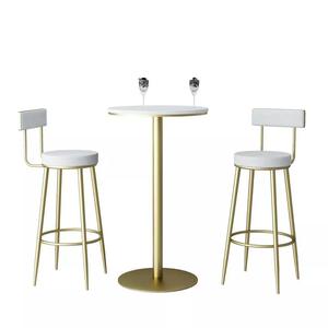 Taburete <span class=keywords><strong>de</strong></span> lujo para Bar y restaurante, mueble nórdico <span class=keywords><strong>de</strong></span> <span class=keywords><strong>cocina</strong></span> dorado, encimera <span class=keywords><strong>de</strong></span> silla alta <span class=keywords><strong>de</strong></span> Metal, hierro, terciopelo, <span class=keywords><strong>Taburetes</strong></span> <span class=keywords><strong>de</strong></span> Bar - Product Image 4