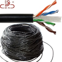 Kabel LAN Cat6 Outdoor 305M High Twisted 4 Pair UTP PVC PE+UV Jacket 100m Test Pass