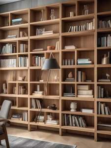 Installation d'étagères de bibliothèque au design moderne pour les armoires, les familles et les amis, vous pensez avoir une bibliothèque privée - Product Image 3