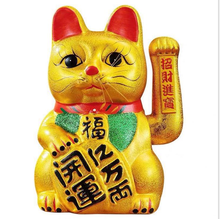 Японская традиционная керамическая фигурка, керамические манеки Neko Lucky Cat, 8,25 дюйма