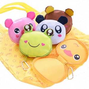 Bolsa de Compras Plegable Reutilizable con Diseño Creativo de Fresa, Impermeable, con Cierre de Cremallera, Bolsa de Supermercado Portátil y Plegable - Product Image 4