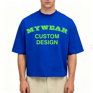 T-shirt 70% in cotone 30% e poliestere t -shirt da uomo in tinta unita taglie forti per abbigliamento Casual da uomo - Product Image 1