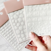 Autocollants pour ongles Qianya ultra-fins 5D, adhésifs, motifs ours arc-en-ciel/soleil/lapin, DIY, application facile, en plastique, certifiés MSDS