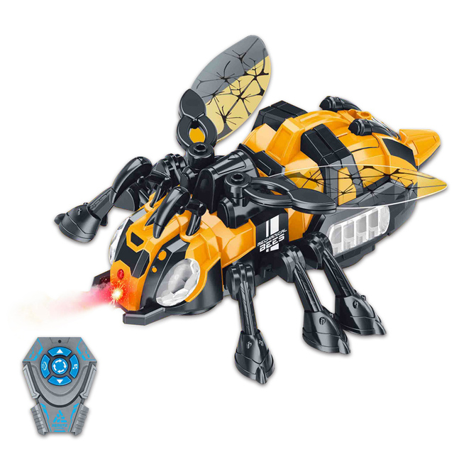 Kids Infrared Remote Control Bees Toy Model RC Remote Control Animal Toys With Music