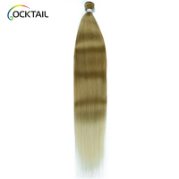 Mèches de cheveux synthétiques en fibres protéinées à texture yaky tissage de cheveux synthétiques monobloc
