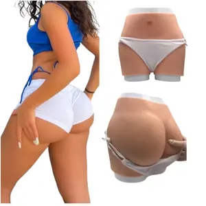 Sexy False Enhancer Buttocks and Hips Silicone Panties Realistic Fake Butts Artificial Ass Underpants for Woman