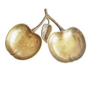 Service de table vintage en forme de pomme, bols de luxe pour noix et bonbons, accessoires de table décoratifs pour la maison - Product Image 1