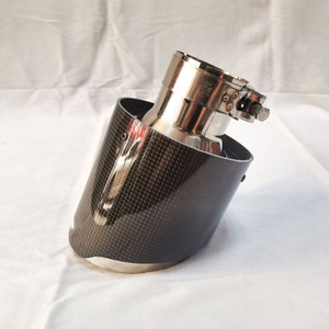 Embout d'échappement de voiture le plus vendu, en acier inoxydable poli à bord droit, noir mat, universel, pour système d'échappement - Product Image 3