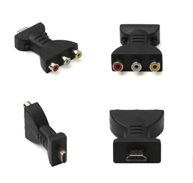 Hot Sale Male Hdtv to 3 Rca AV Adapter Composite AV Audio Video Adapter Converter for TV