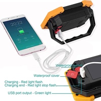 Lampe de travail LED QXMOVING rechargeable par USB, lampe de réparation automobile COB, lampe torche étanche avec fonction de banque d'alimentation
