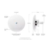 Puente Inalámbrico Gigabit UBNT Ubiquiti NBE-5AC-Gen2, Alta Potencia, Punto a Punto 5-10 km