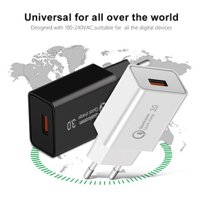 Yuniq 18W ricarica rapida USB QC caricatore 3.0 a muro per Samsung per Xiaomi Micro USB tipo <span class=keywords><strong>C</strong></span> EU/<span class=keywords><strong>US</strong></span> protezione OTP caricatore rapido telefono - Product Image 6