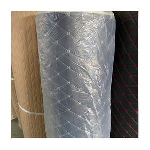 उच्च गुणवत्ता वाली कढ़ाई क्यूलिटेड पीसी सिंथेटिक चमड़े की डिजाइन वाली कार फर्श मैट सिंथेटिक चमड़े रोल सामग्री - Product Image 5