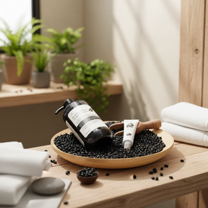 [SOY LAB] Shampooing Soin du Cuir Chevelu aux Haricots Noirs & Ensemble Ampoule au Miel et Haricots Noirs Lissant, Contrôle du Sébum, Protection de la Couleur pour une Brillance Saine - Product Image 2